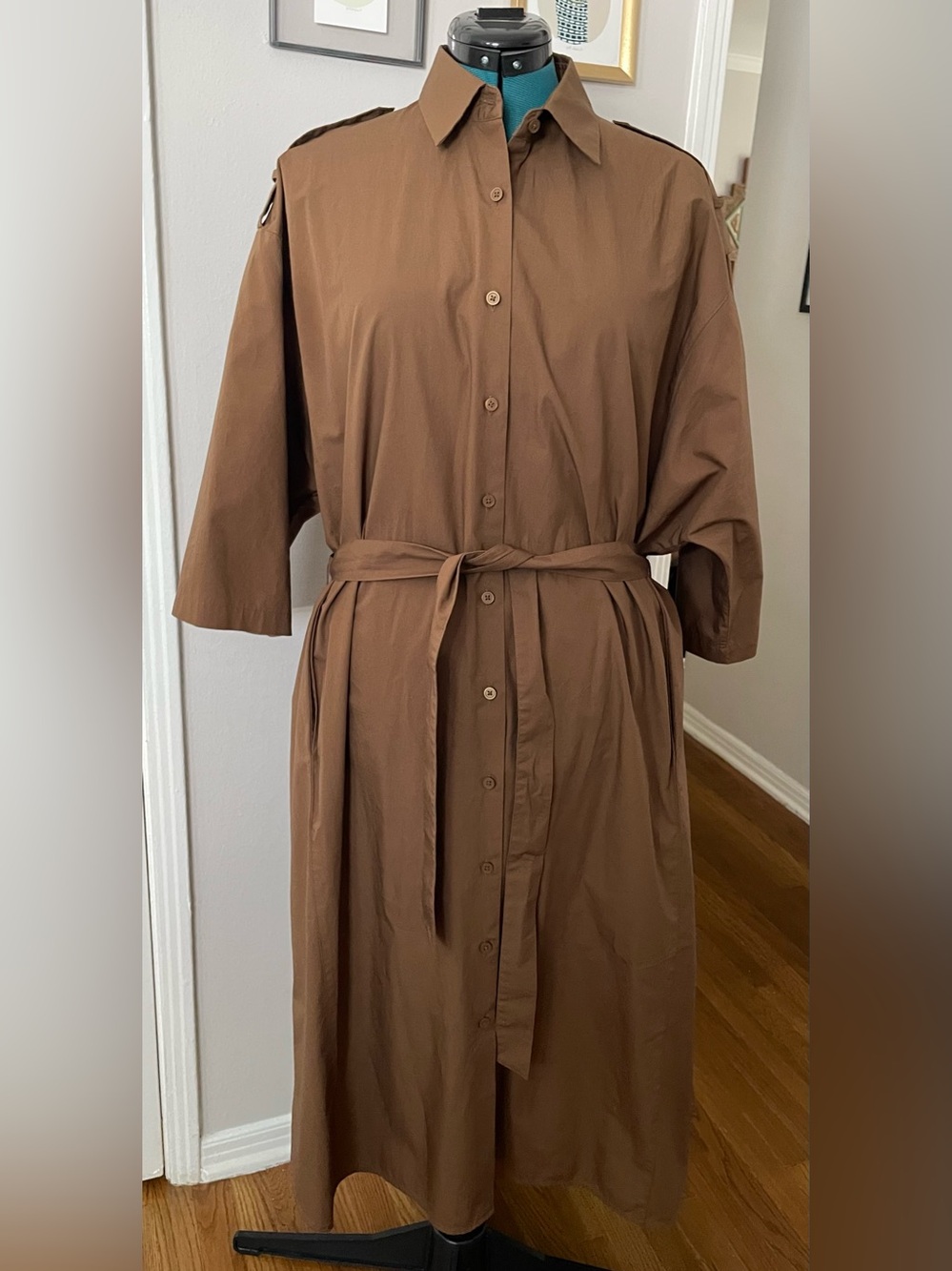 Uniqlo:C Trench Coat Shirt Dress - Size Medium